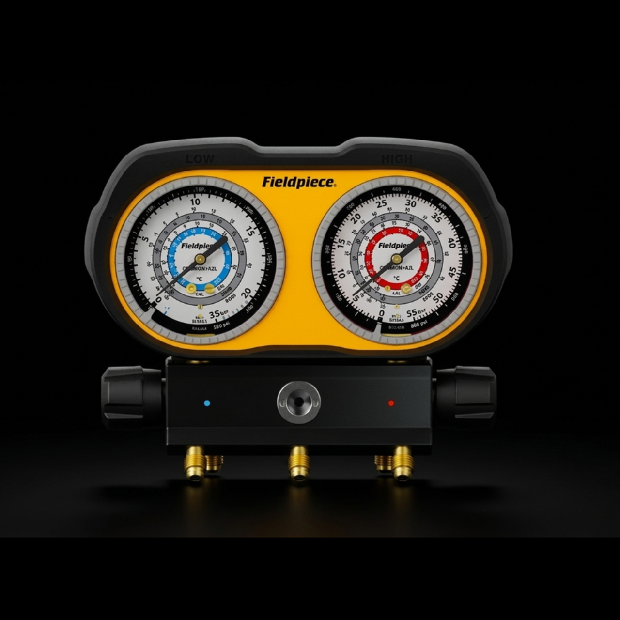 Analogue manifold 3 ports straight 90