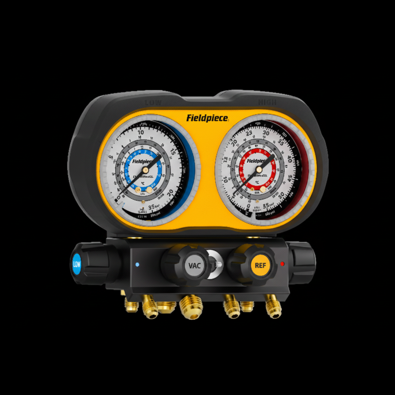 Analogue manifold 4 ports angled 90