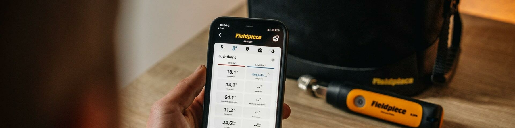 Strumenti wireless HVACR collegati a Job Link