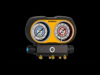 Analogue manifold 3 ports angled 90