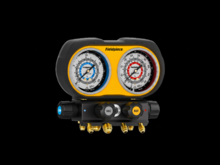 Analogue manifold 4 ports angled 90